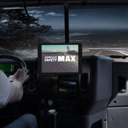 truck driver using the gorilla safety MAX product