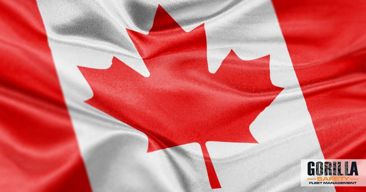 canadian flag representing the canadian ELD