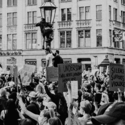 a protest during a time a civil unrest